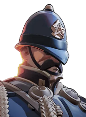 Warden hero card art